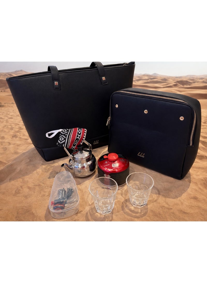 Lalele Everyday Carry-All Bag - Black Solid - Image 4